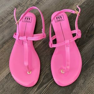 Never Worn Bright Pink Sandals